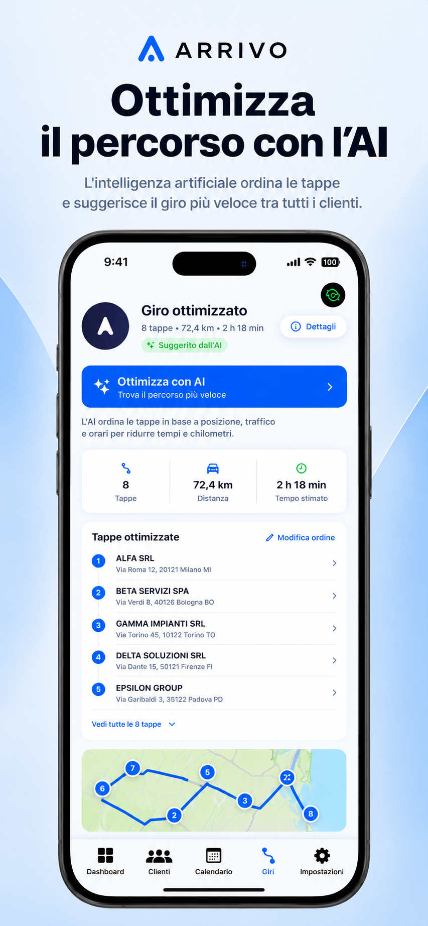 AI percorsi in Arrivo