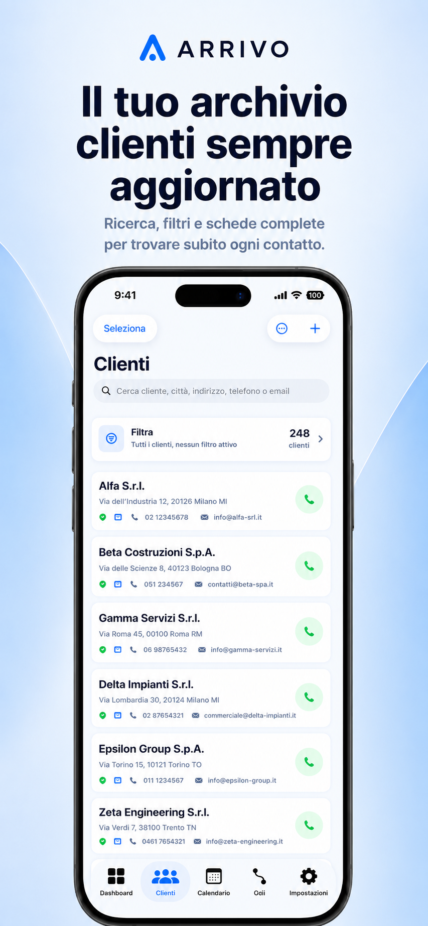 Clienti in Arrivo